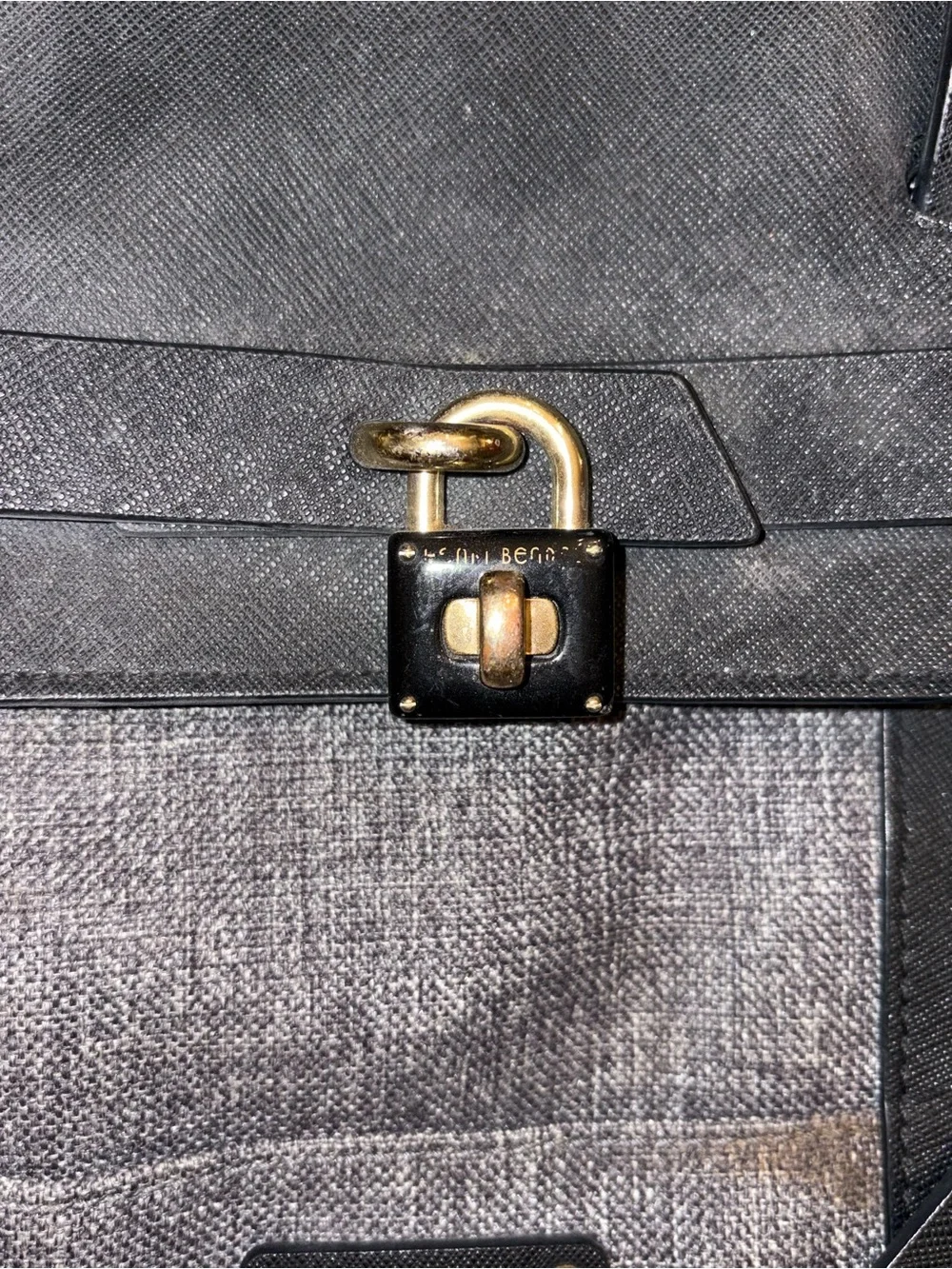 Henri Bendel jetsetter convertible backpack Wearing on the short straps